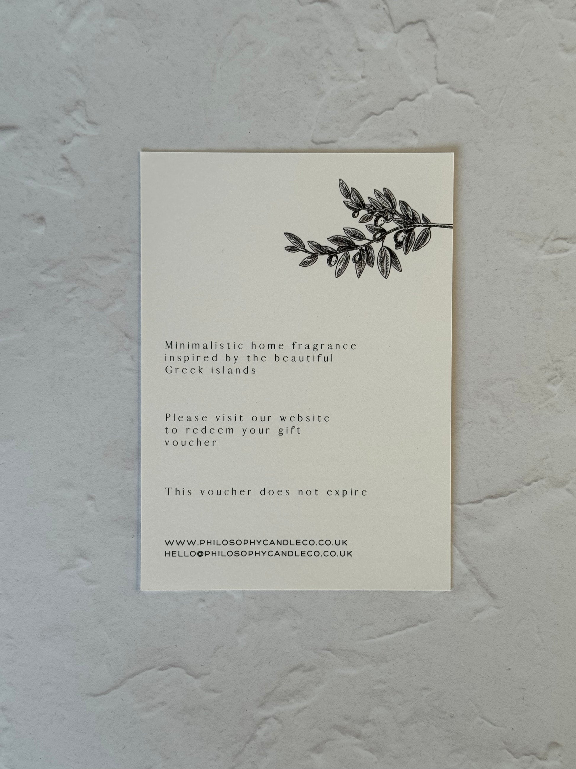 gift card - Philosophy Candle Co