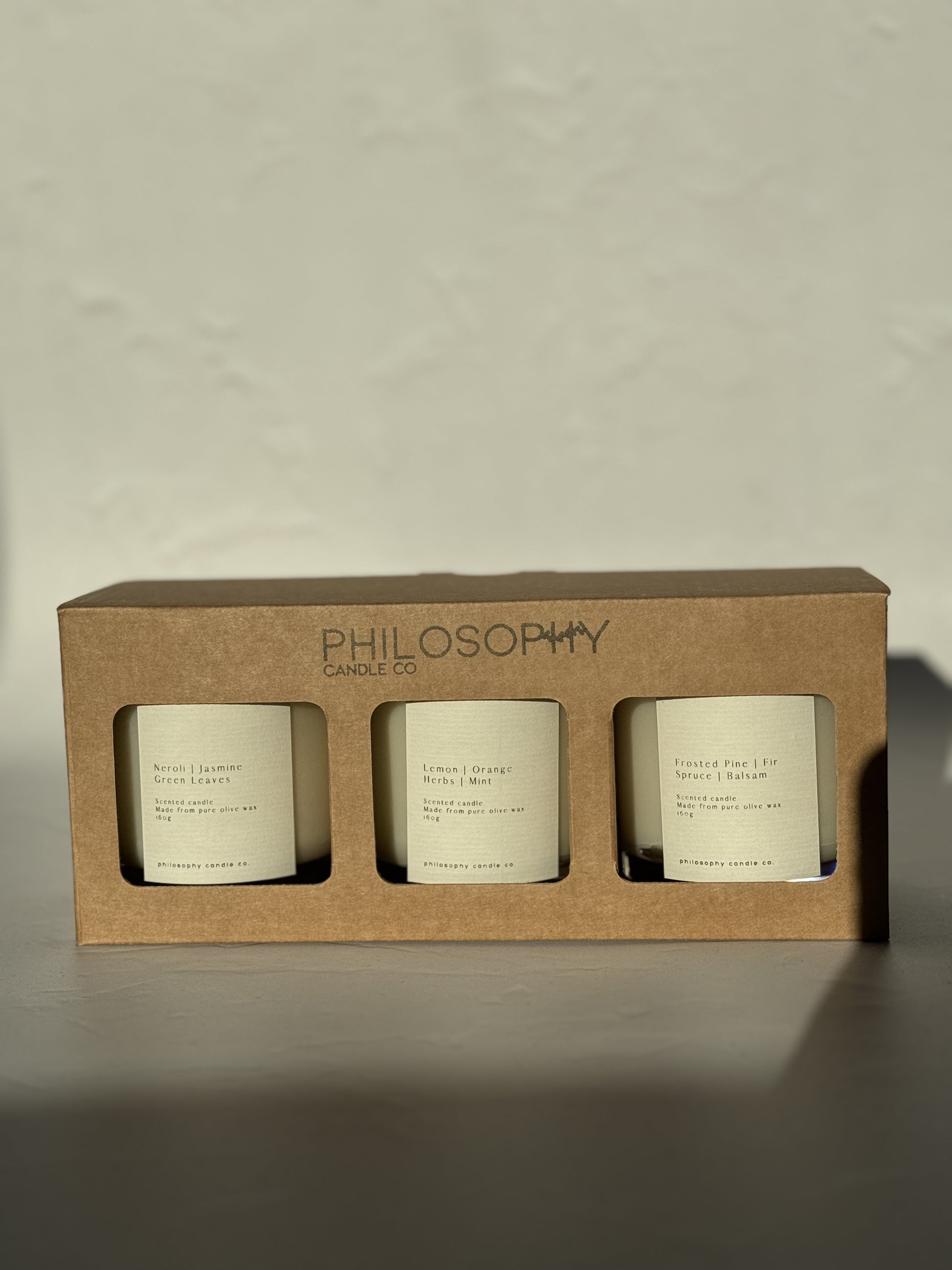 trio gift box - Philosophy Candle Co