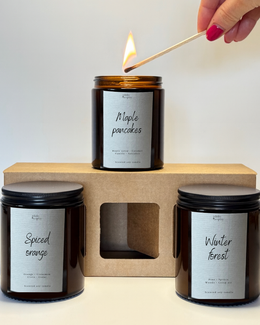 CHRISTMAS CANDLE GIFT SET