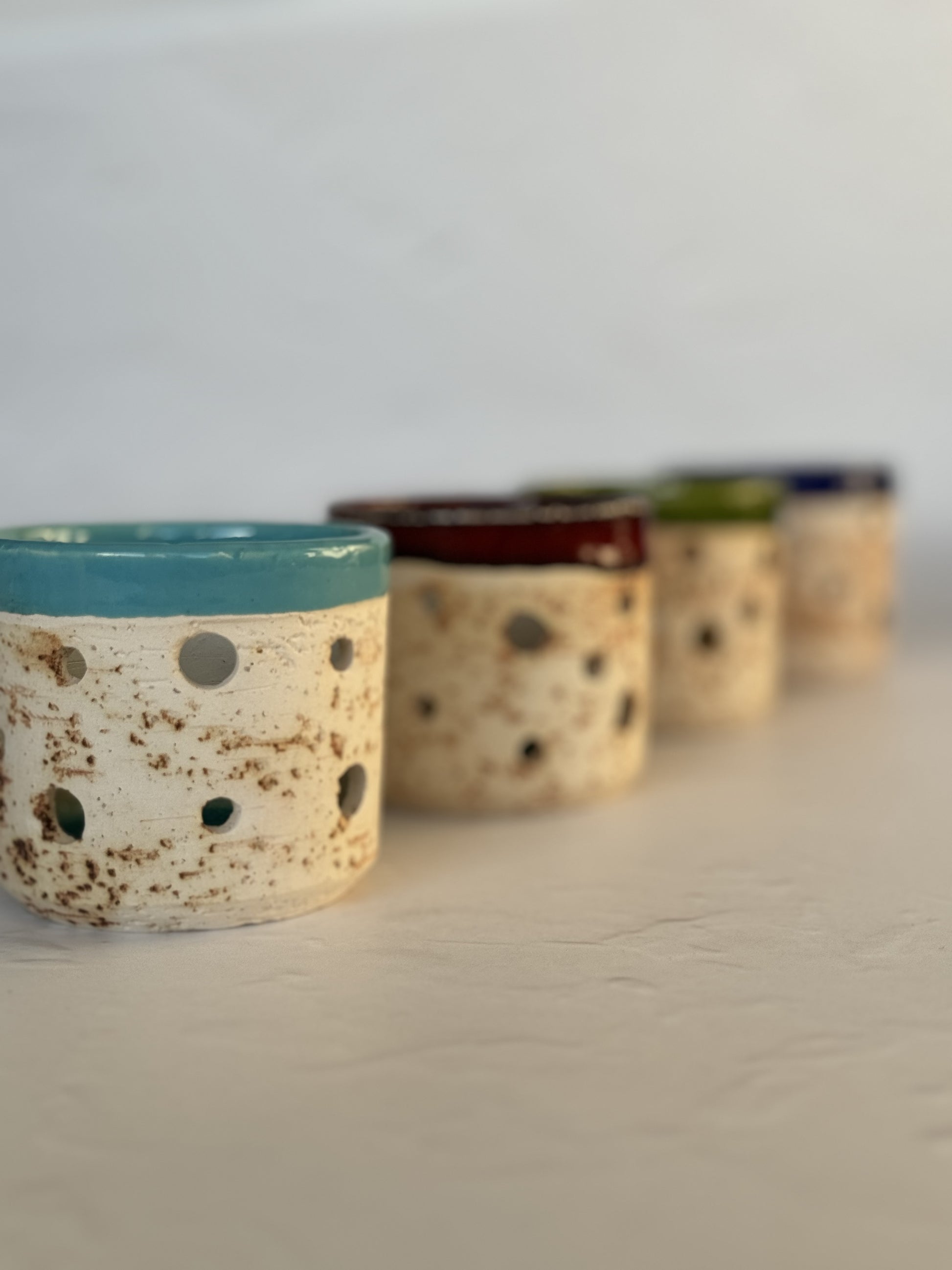 keramos ceramic tea light holder - Philosophy Candle Co