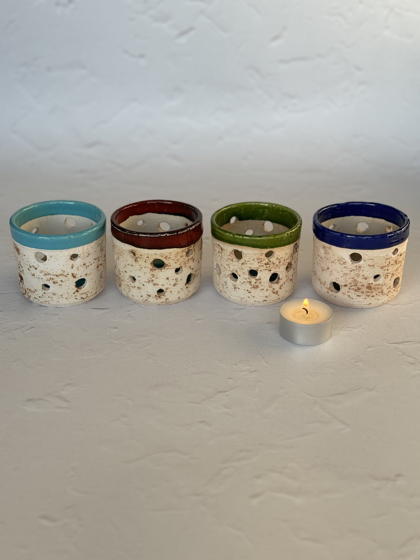 keramos ceramic tea light holder - Philosophy Candle Co