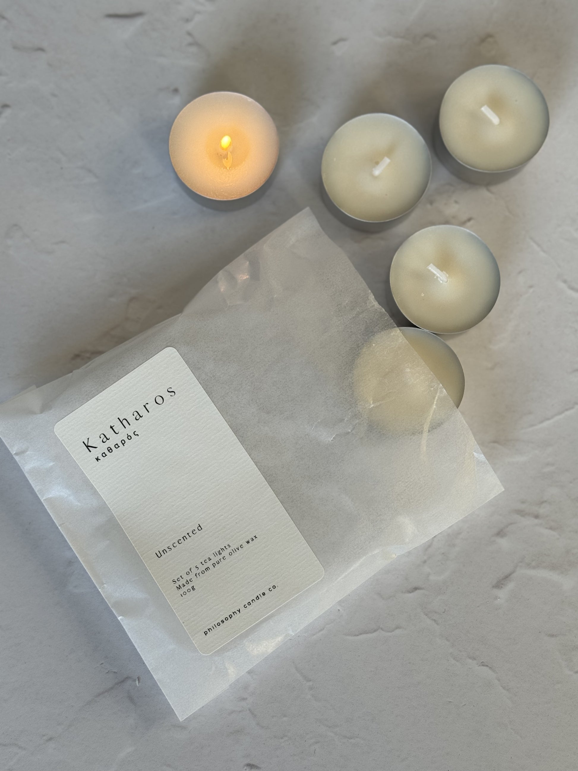 katharos tea lights - Philosophy Candle Co