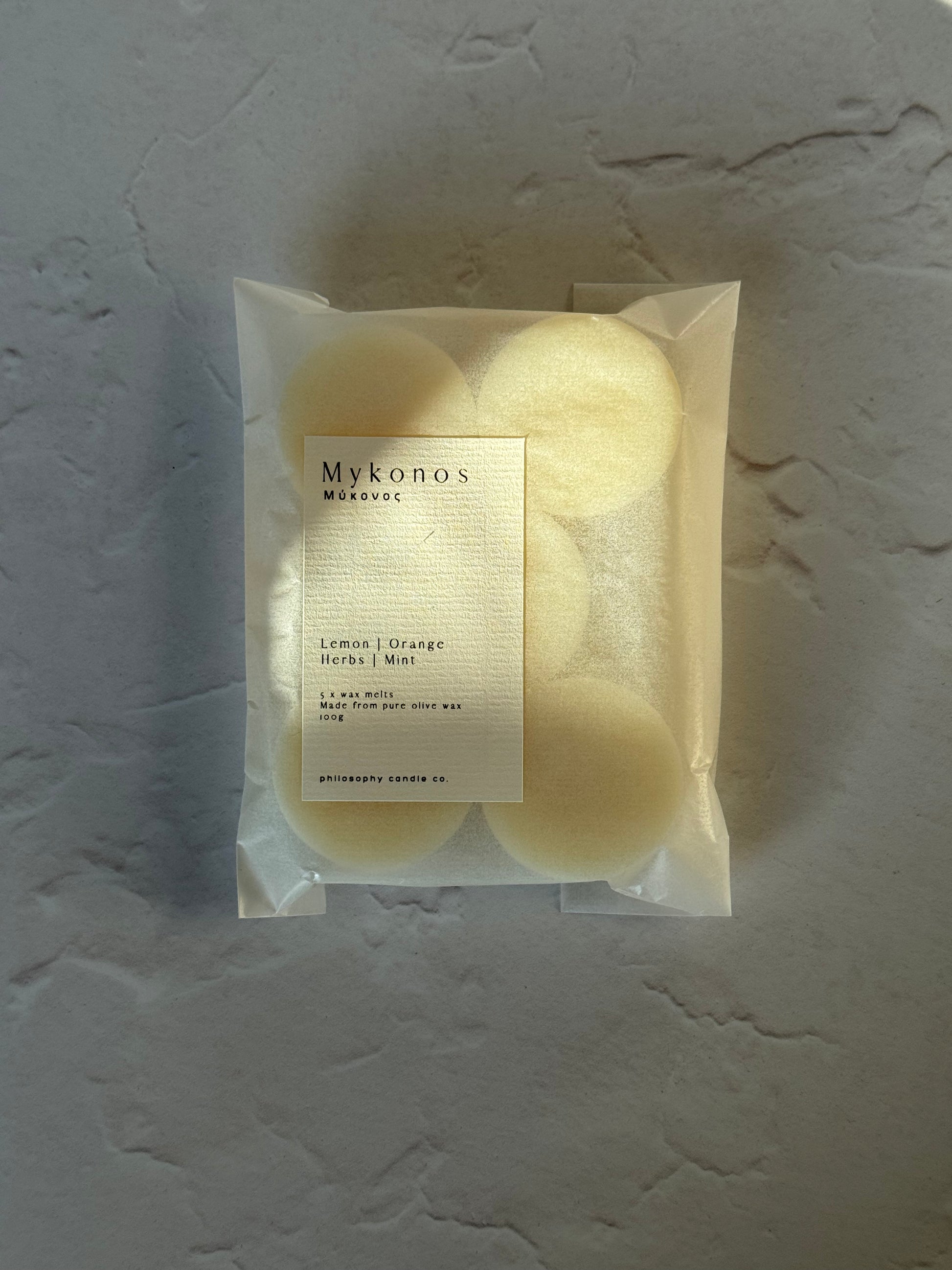 mykonos wax melts - Philosophy Candle Co