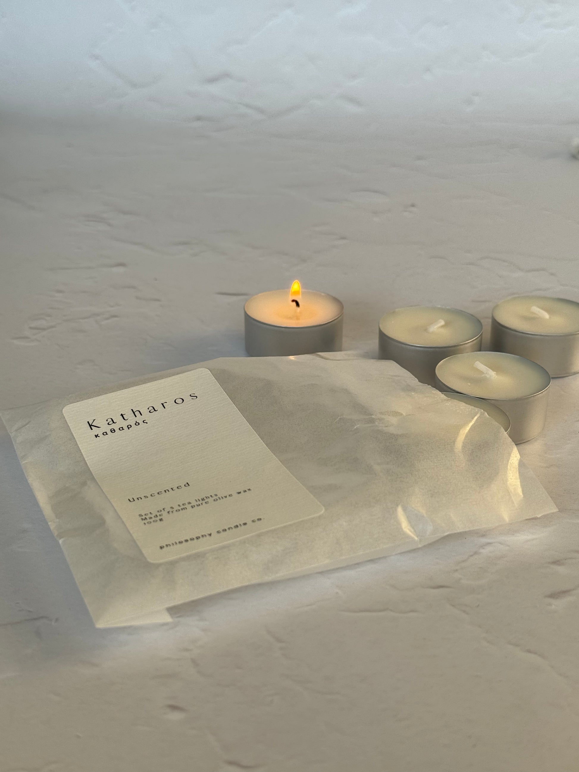 katharos tea lights - Philosophy Candle Co